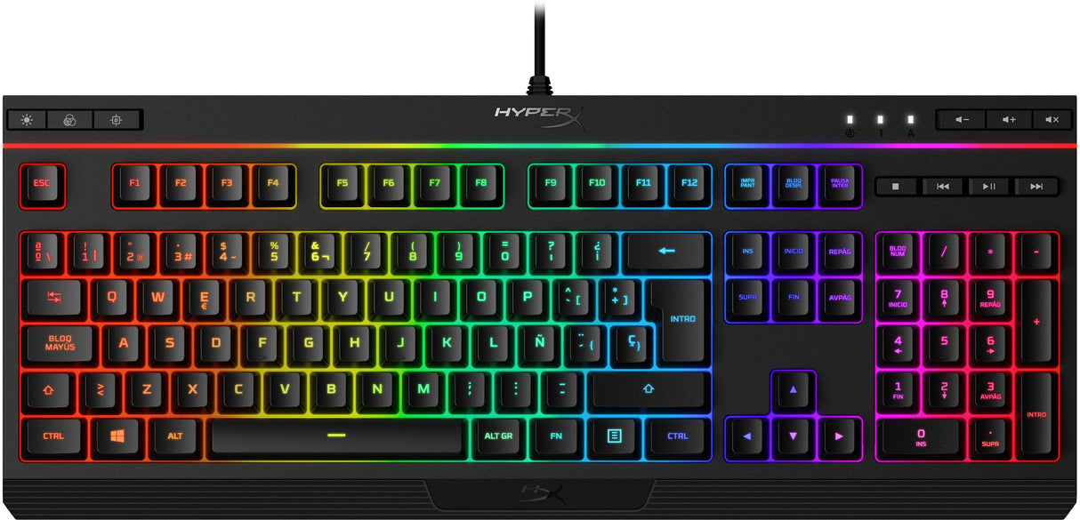 Hyperx Alloy Core Rgb Teclado Membrana Gaming Retroiluminado Negro 4p4f5ae#Abe  Hx-Kb5me2-Es