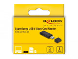 Lector De Tarjeta Delock 91002 Usb Negro