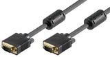 Cable Vga Macho-Macho  3 Metros 3c+7 Negro Con Ferritas