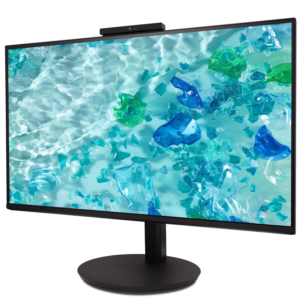 Monitor Acer  23.8'' Fhd Zeroframe Ips 120hz 16:9 1ms(Vrb) 250nits Vga Hdmi Dp Mm Audio In Out Adj.Webcam 5m Mic Array Adaptivesync Eu Negro H.C