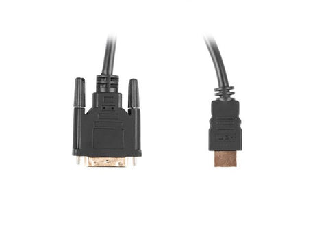 EAN 5901969421712 - Lanberg CA-HDDV-20CU-0030-BK adaptador de cable de vídeo 3 m HDMI tipo A (Estándar) DVI-D Negro imagen 1