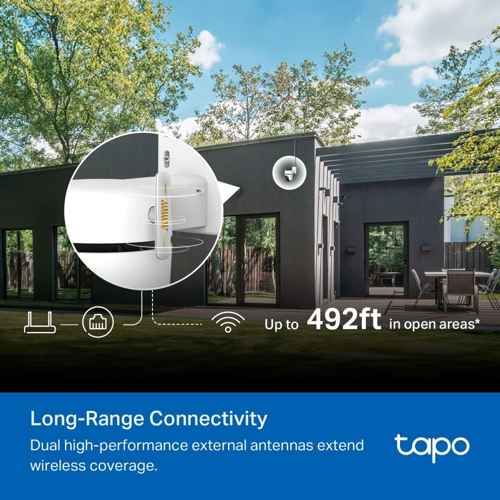EAN 8885020624984 - TP-Link TAPO C530WS cámara de vigilancia Torreta Cámara de seguridad IP Exterior 2880 x 1620 Pixeles Pare imagen 10