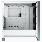 Caja Pc Corsair Icue 4000x Rgb Tempered Glass Blanca Cc-9011205-Ww Corsair Icue 4000x Rgb, Midi Tower, Pc, De Plástico, Acero, Vidrio Templado, Blanco, Atx, Juego