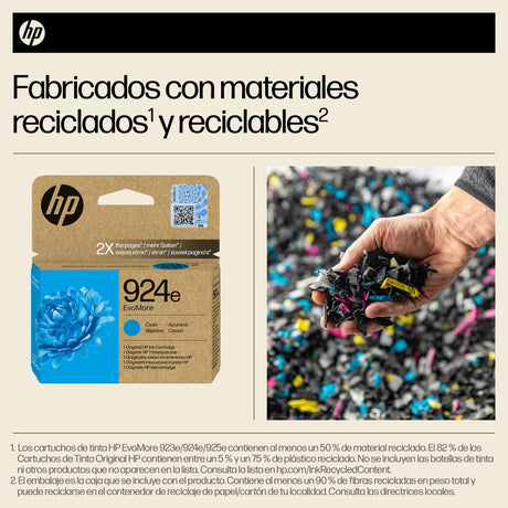 EAN 0199764687432 - HP 924e EvoMore Cyan Original Ink Cartridge cartucho de tinta 1 pieza(s) Alto rendimiento (XL) imagen 3