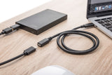 EAN 4016032455301 - Digitus AK-300210-015-S cable USB USB 2.0 1,5 m USB C 0,48 Gbit/s Negro imagen 8