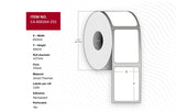 Label 102 X 64mm, Core 25mm,  Direct Thermal, Coated,