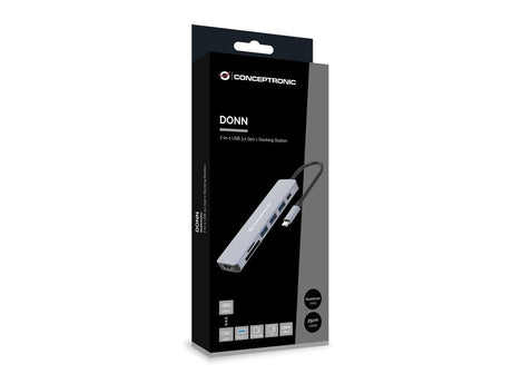 EAN 4015867230886 - Conceptronic DONN19G base para portátil y replicador de puertos Alámbrico USB 3.2 Gen 1 (3.1 Gen 1) Type- imagen 5