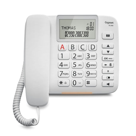 EAN 4250366856629 - Gigaset DL380 Teléfono analógico Identificador de llamadas Blanco imagen 7