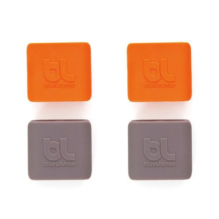 Bluelounge Cableclip Abrazadera Para Cable Gris, Naranja 4 Pieza(S)