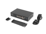 EAN 5901969428803 - Lanberg RSFE-8P-2GE-120 switch No administrado Gigabit Ethernet (10/100/1000) Energía sobre Ethernet (PoE imagen 2