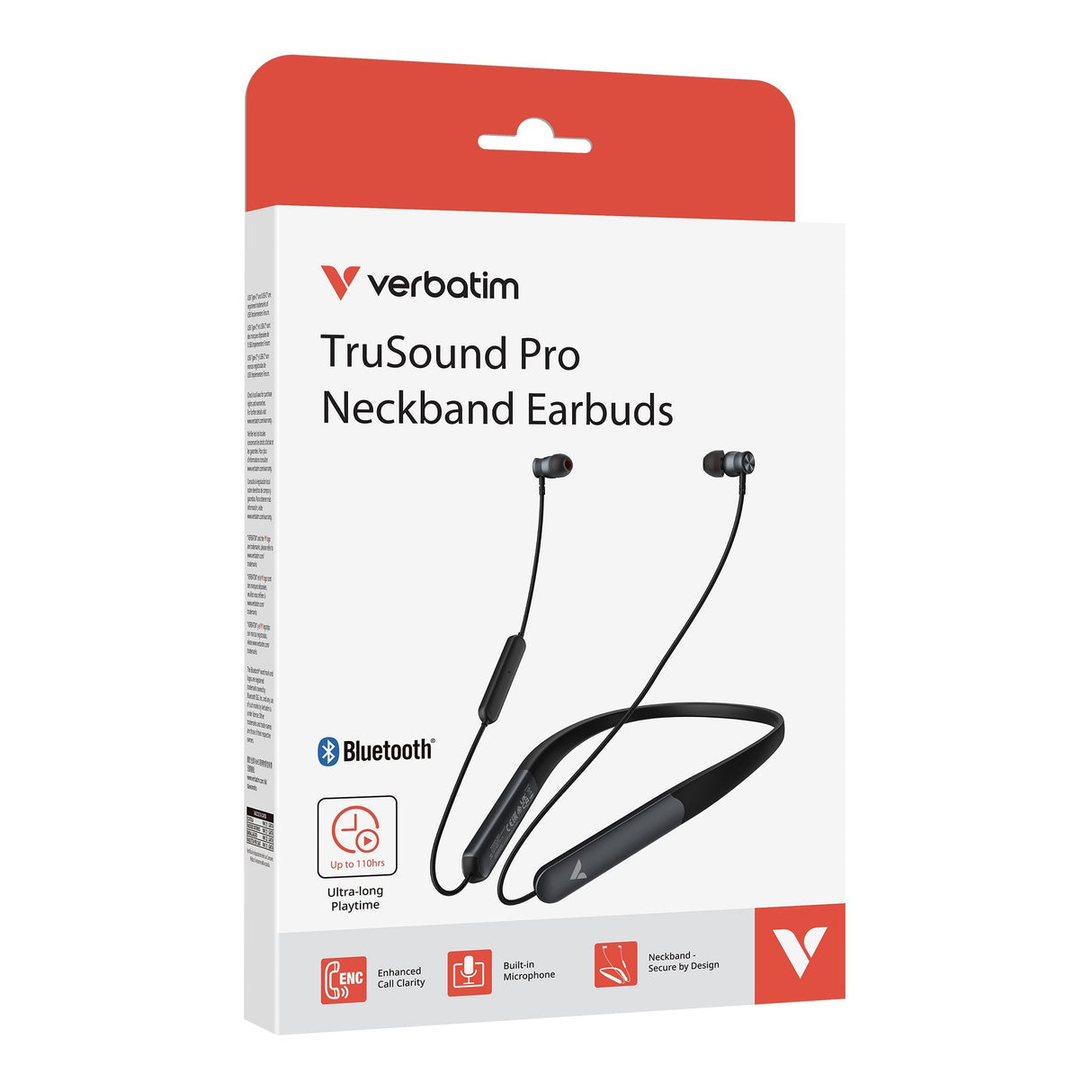 Trusound Pro Neckband  Earbuds, Black