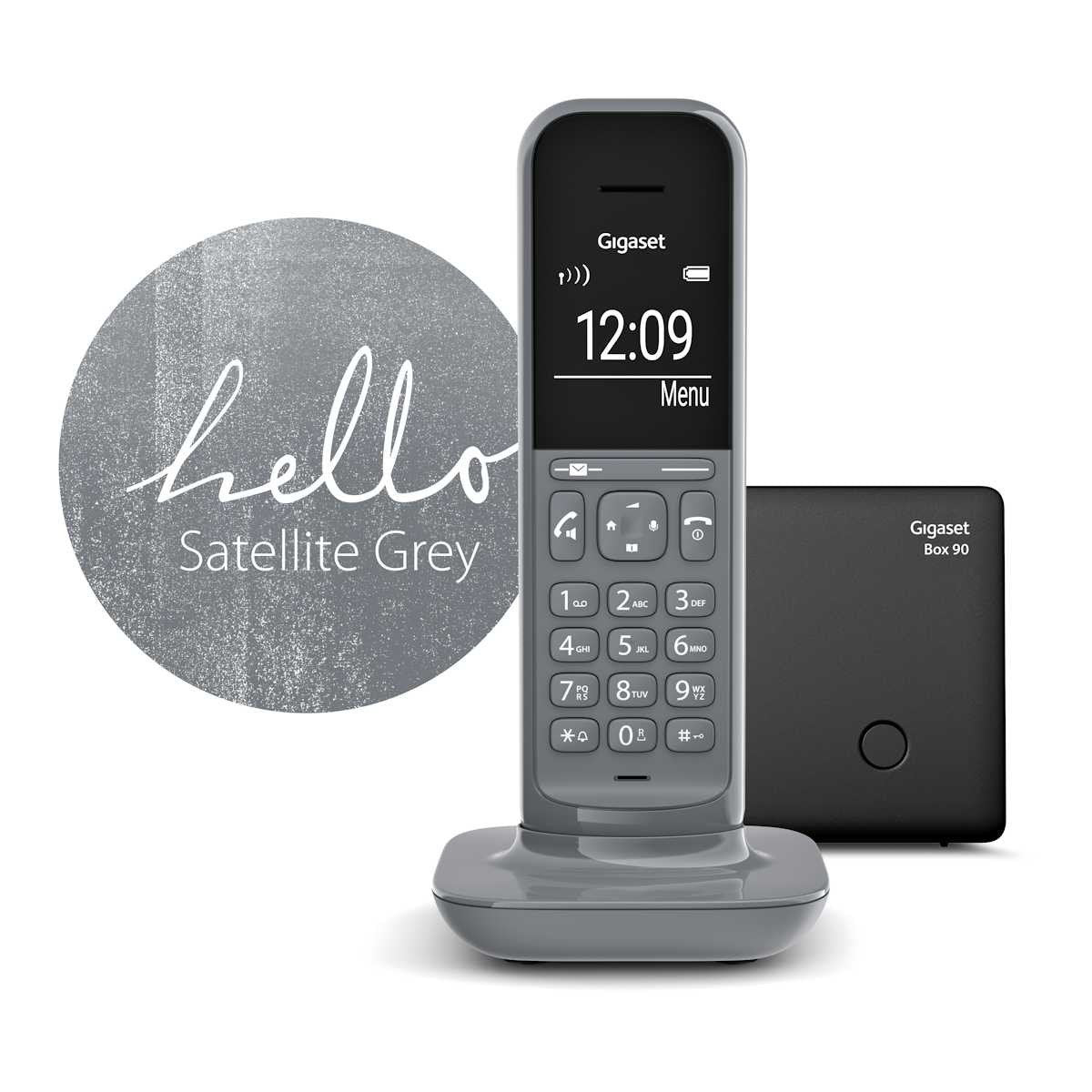 Teléfono Gigaset Cl390  Dect/Analógico Identificador De Llamadas Gris