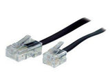 S-Conn Cable De Conexión 6m Rj11 - Rj45 Negro, Transparente