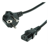 Value Netzcable, Gerade Iec-Buchse, Schwarz, 0,6 M