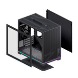 Caja Pc  Micro-Atx Semitorre Einarex Pm300 Core C-Templado Negra Excs-Pm-300c-B