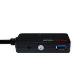 Usb 3.0 Cable, Usb-A M To 4x Usb-A F, Amplifier, Negro, 10 M