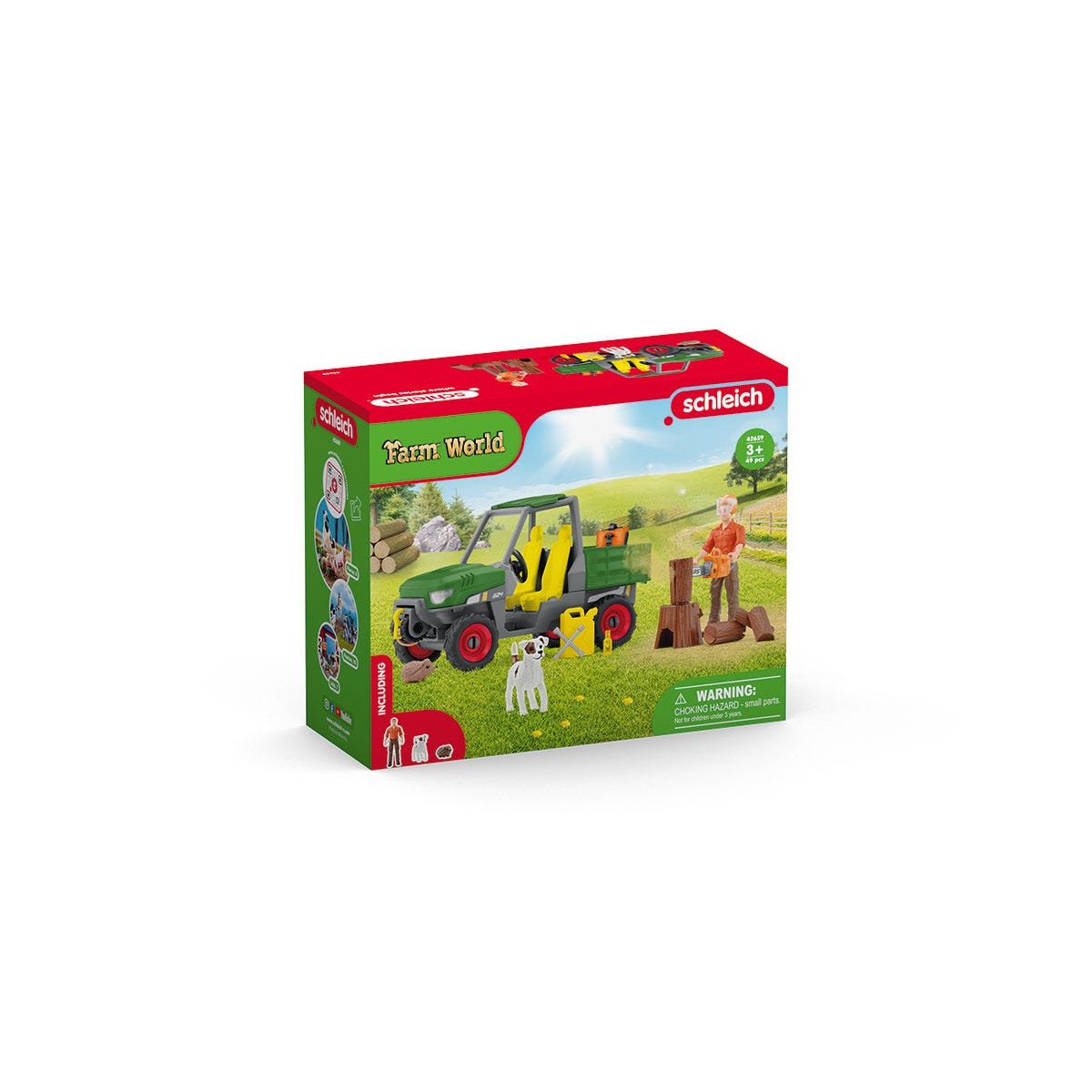 Figura Schleich Farm World Granjero Forestal Con Vehículo  42659