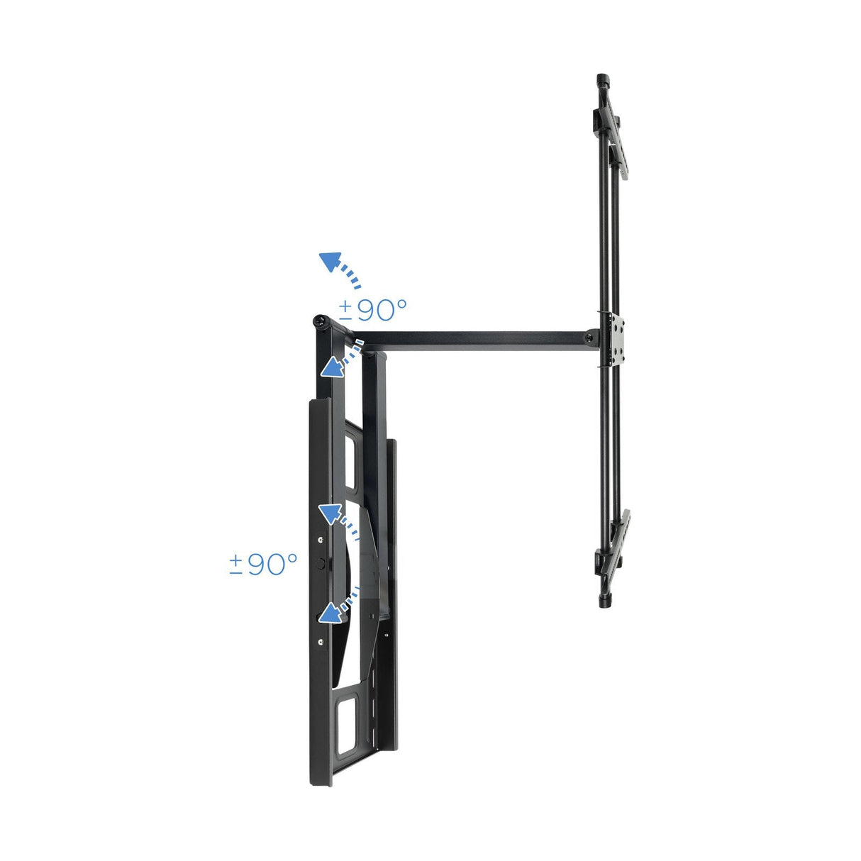 Tooq Soporte De Pared Con Brazo Articulado Para Tv De 43"-80" - Gran Angular - Giratorio E Inclinable - Peso Max 50kg -