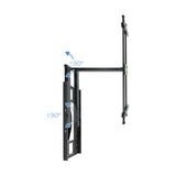 Tooq Soporte De Pared Con Brazo Articulado Para Tv De 43"-80" - Gran Angular - Giratorio E Inclinable - Peso Max 50kg -