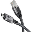 EAN 4040849706998 - Goobay 70699 cambiador de género para cable USB C RJ-45 Negro, Plata imagen 1