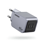 Ugreen Nexode Pro 45w Dual Usb-C Gan Fast Charger Eu Gray