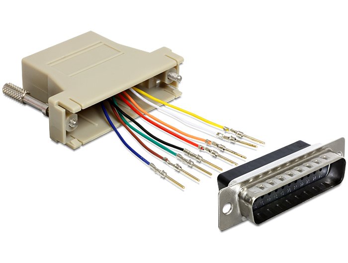 Delock Adaptador Sub-D 25 Pin M > Rj45 H