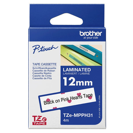 EAN 4977766770286 - Brother TZE-MPPH31 cinta para impresora de etiquetas Negro sobre rosa imagen 4