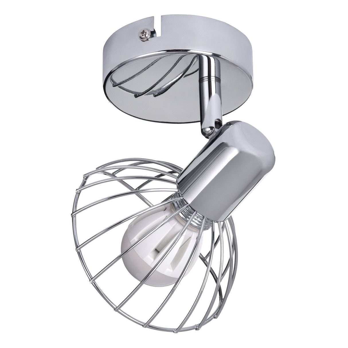 Activejet Gizel Aplique De Techo Simple Cromo E14 Foco Para Salón