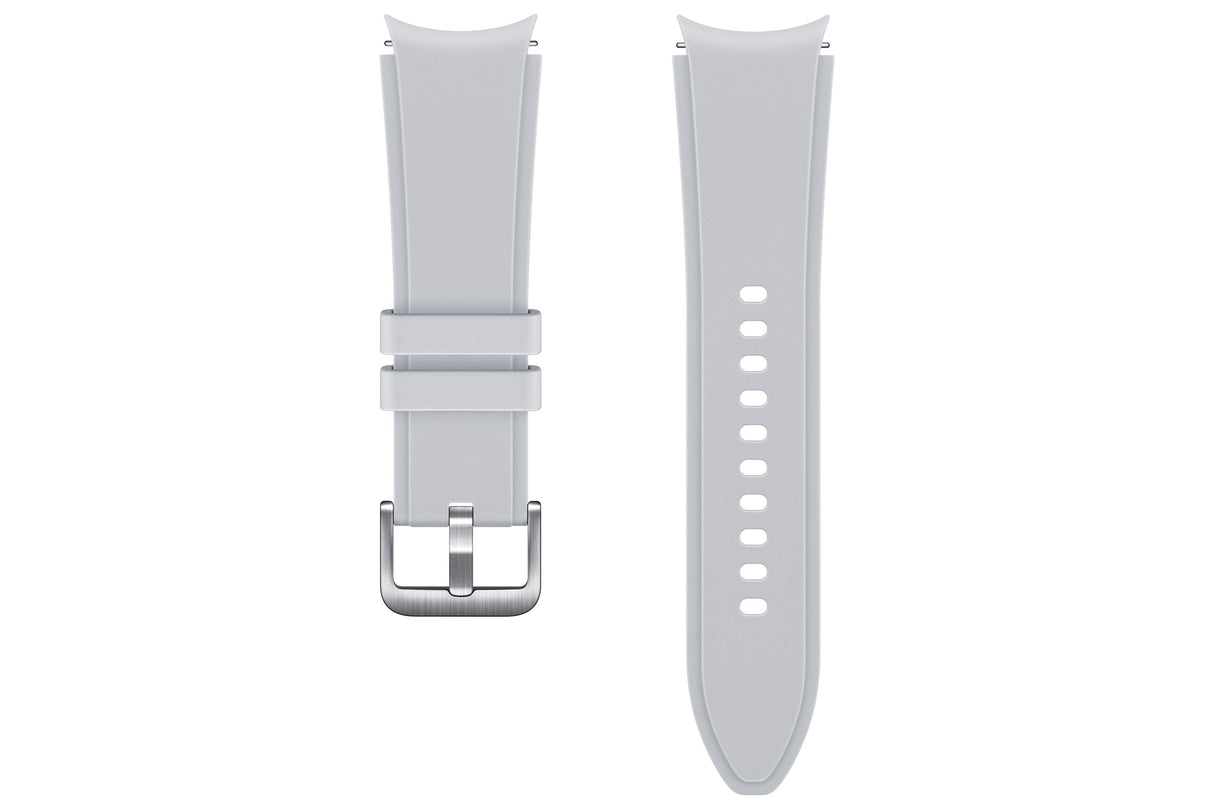 Correa De Reloj Samsung Ridge Sport Band (Plateado, Samsung Galaxy Watch4, 20 Mm, S/M)