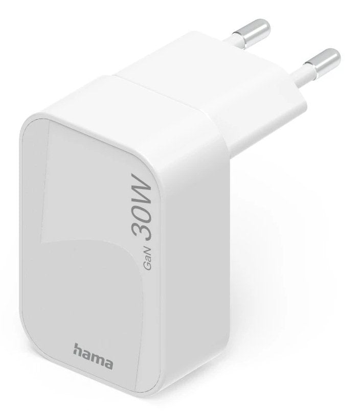 Hama Cargador De Pared - 30w - Usb-C - Plegable - Power Delivery - Gan - Qualcomm - Blanco