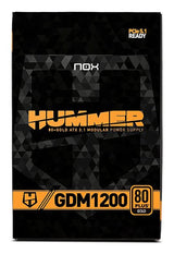 EAN 8436587976087 - NOX Hummer GDM 1200W GOLD unidad de fuente de alimentación 20+4 pin ATX ATX Negro imagen 10