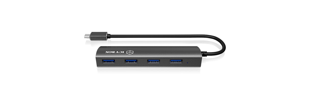 Icy Box Ib-Ac6405-C Hub De Interfaz Usb 3.2 Gen 1 (3.1 Gen 1) Type-C 5000 Mbit/S Antracita