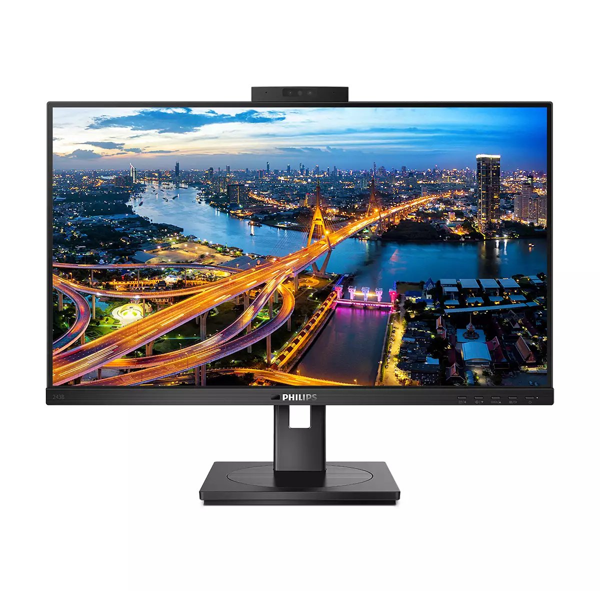 Monitor Philips 23.8" 243b1jh/00 Ips Wled Fhd 1920x1080 16:9 1000:1 250cd/M2 4ms Gtg Dp/Hdmi Usb-C 3.2/Usb 3.2/Display Link