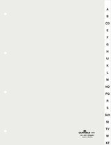 Ordnerregister Vollformat A-Z Din A4