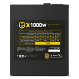 EAN 8436587972140 - NOX HUMMER X 1000W PLUS GOLD unidad de fuente de alimentación 24-pin ATX Negro imagen 6