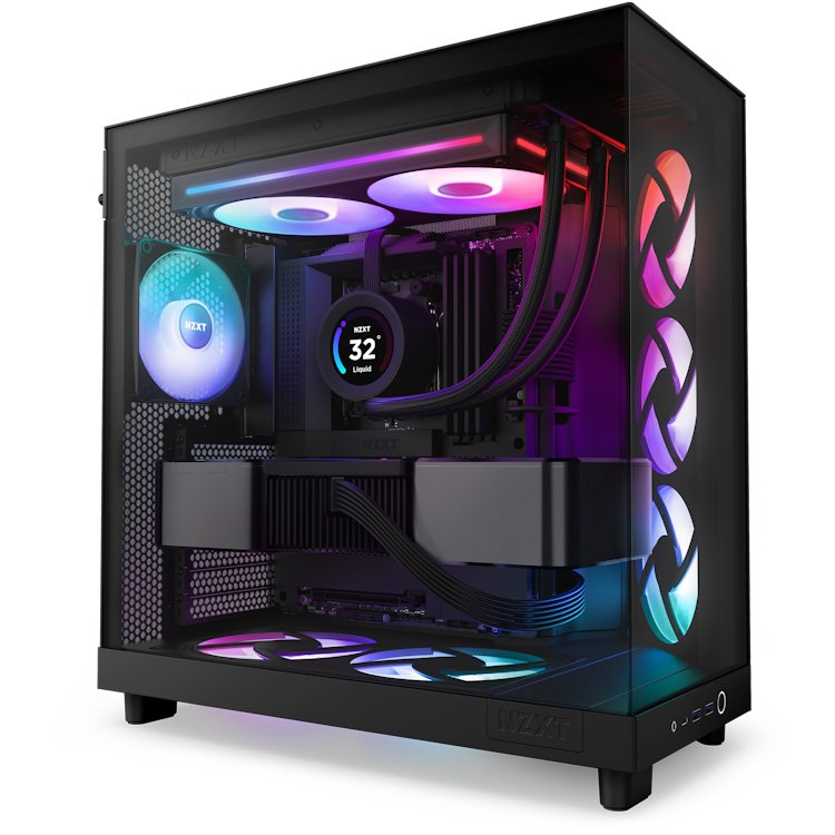 EAN 5056547204413 - NZXT RF-U28HF-B1 sistema de refrigeración para ordenador Carcasa del ordenador Ventilador Negro 1 pieza(s imagen 5