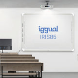 EAN 8435364314371 - iggual IGG314371 pizarra blanca interactiva 2,18 m (86") Pantalla táctil Gris, Blanco USB imagen 2