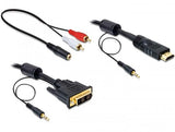 EAN 4043619844555 - DeLOCK 84455 adaptador de cable de vídeo 2 m DVI-D HDMI Negro imagen 1