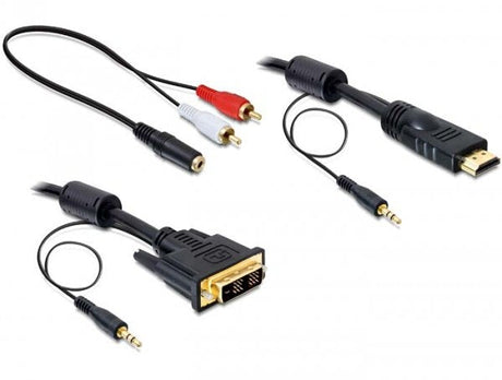 EAN 4043619844555 - DeLOCK 84455 adaptador de cable de vídeo 2 m DVI-D HDMI Negro imagen 1