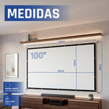 EAN 2528112316195 - iggual MP720p + ECO-COST 100" 120 lúmenes ANSI 720p (1280x720) Blanco imagen 11