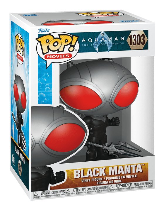 Figura Pop Dc Comics Aquaman Y El Reino Perdido Black Manta
