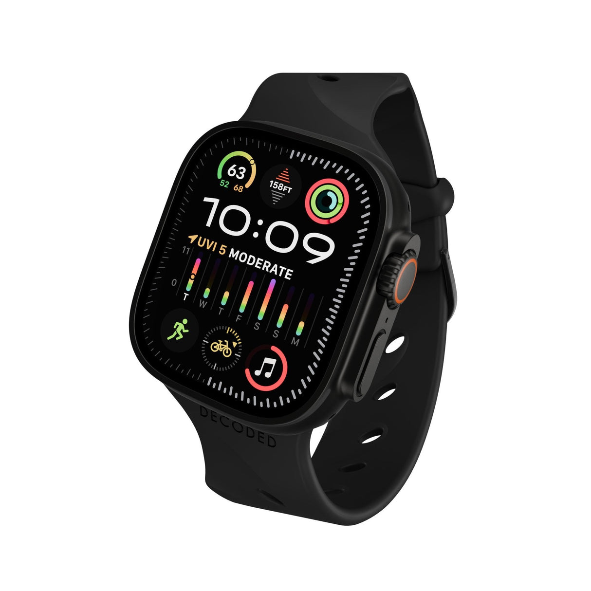Decoded Silicone Ares Splice Strap 40/42mm Black
