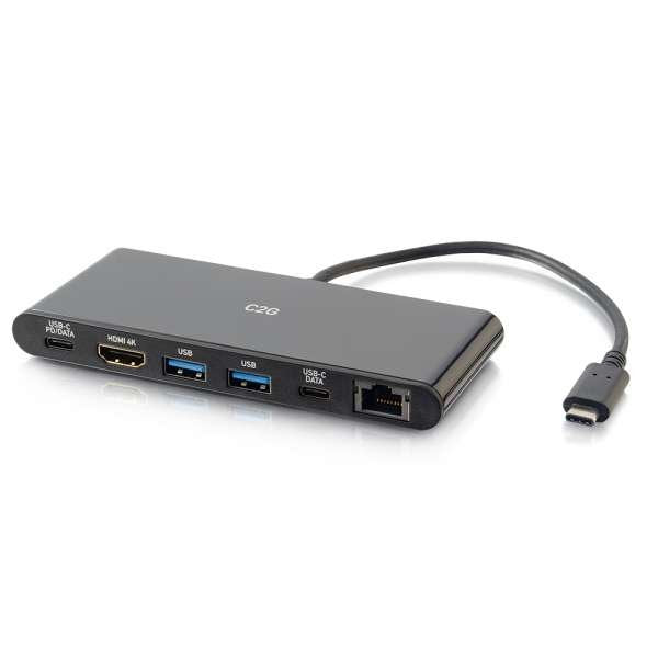 C2g Usb-C Docking Station With 4k Hdmi Ethernet Usb And Power Delivery Estación De Conexión Usb-C / Thunderbolt 3 Hdmi 1gbe
