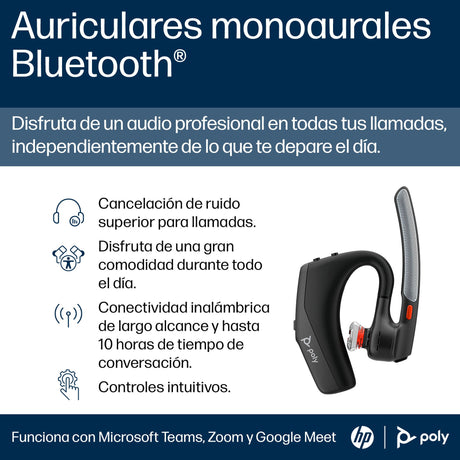 EAN 5715328135826 - HP Poly Voyager Legend 30 Headset Inalámbrico Dentro de oído Llamadas/Música Bluetooth Negro imagen 3