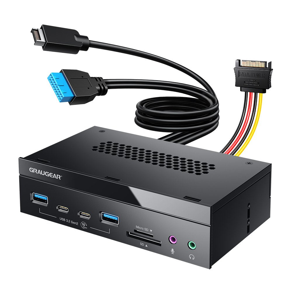 Grisgear Multi Frontblende 4-Fach + Kartenleser Usb,Sd,Micro