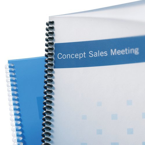 Gbc Polyclearview Paquete De 100 Portadas De Encuadernar A4 - 300 Micras - Color Transparente Mate