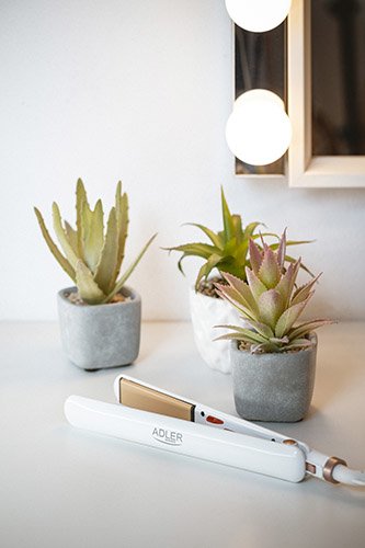 Plancha De Pelo Adler Ad 2317 (35w Blanco)