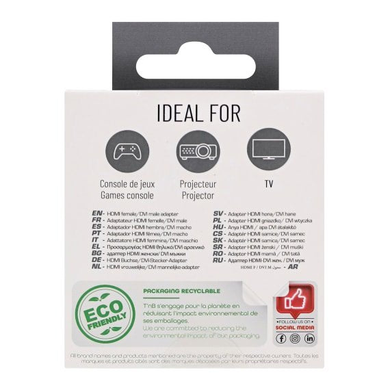 Adaptador T Nb Hdmi Vers Dvi-D F/M (Negro)