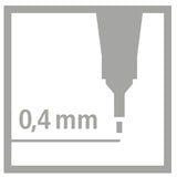Stabilo Point 88 Pack De 30 Rotulador De Punta Fina De Fibra - Trazo De 0.4mm. - Tinta Con Base De Agua - Apto Para Reglas Y Plantillas - Colores Surtidos