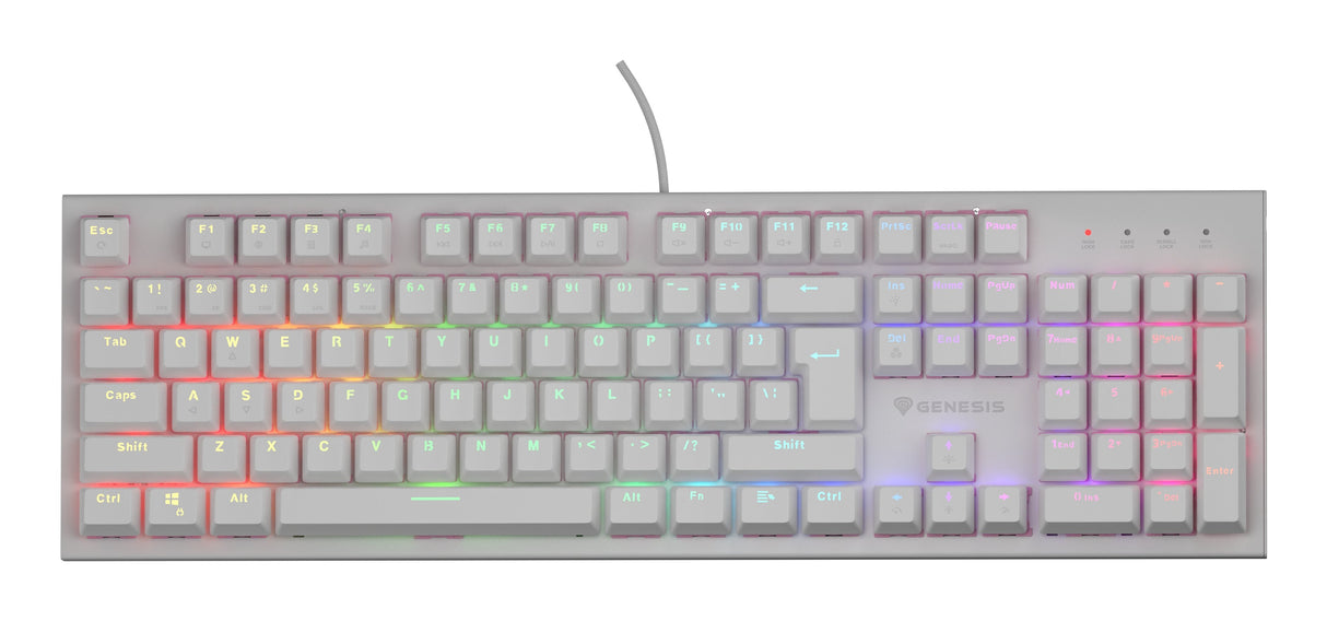 Genesis Thor 303 Rgb Biala Outemu Peach Silent